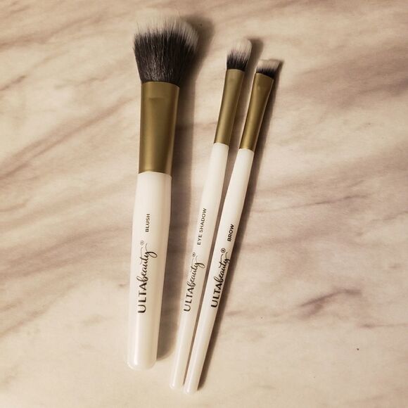 Ulta Beauty Other - Ulta Beauty 3 Brushs Eye Face NEW White Black